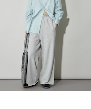 ＜CITEN＞ウエストロゴスウェットワイドパンツ