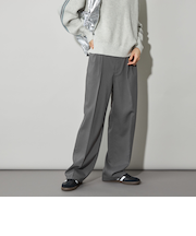 ＜CITEN＞エッセンシャルタックワイドパンツ