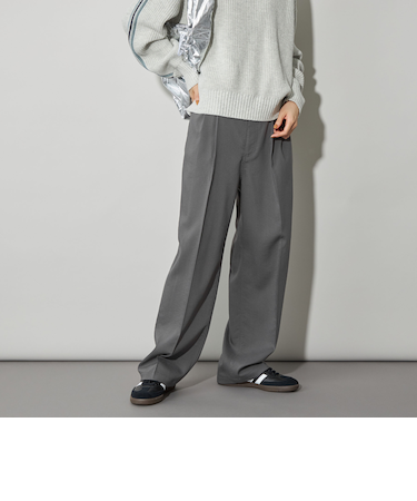 <CITEN>エッセンシャルタックワイドパンツ