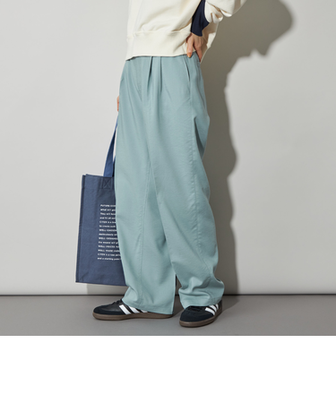 <CITEN>エッセンシャルタックワイドパンツ