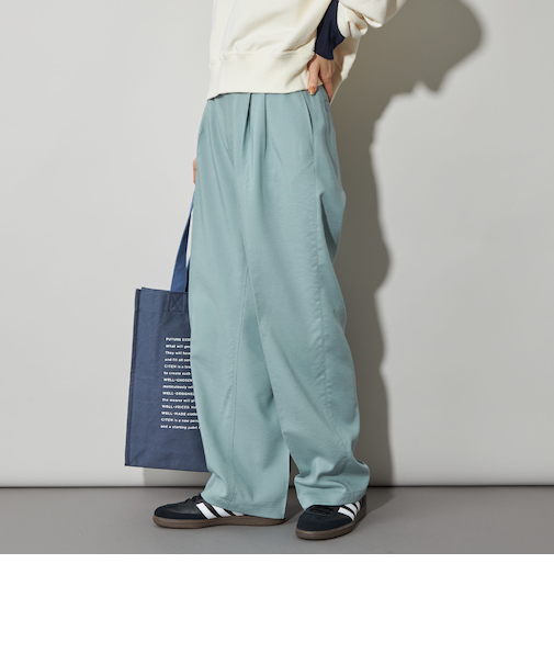 <CITEN>エッセンシャルタックワイドパンツ