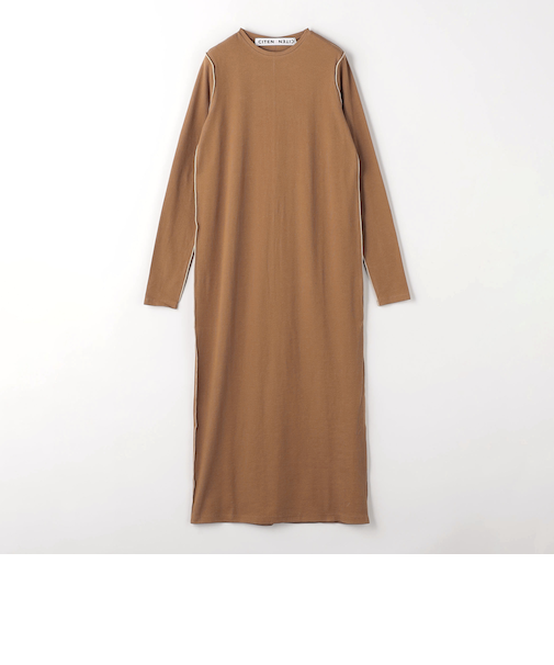 <CITEN> リブカットソーワンピース