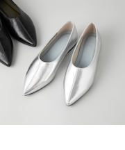 ＜CITEN＞ポインテッドフラットシューズ