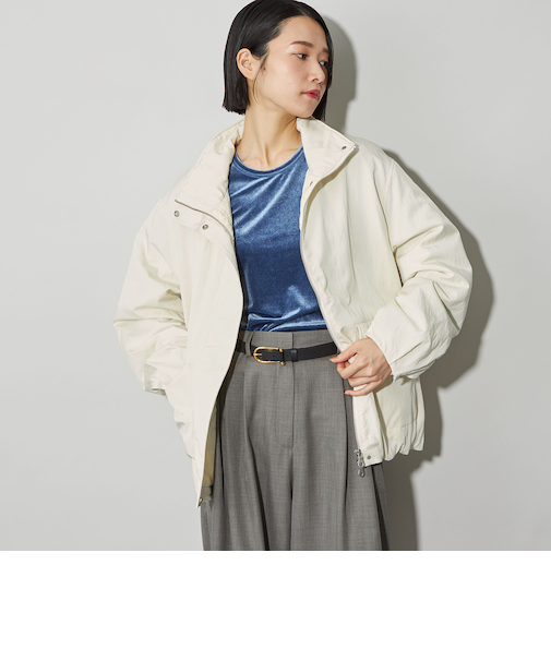 <CITEN>スタンドカラーバルーンブルゾン