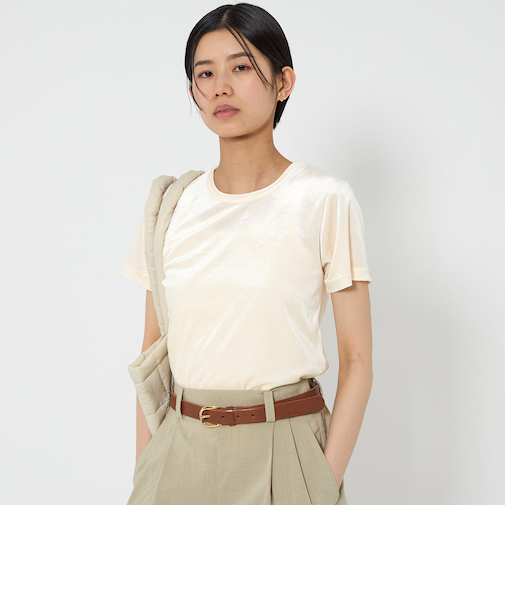 ＜CITEN＞ベロア コンパクト Tシャツ