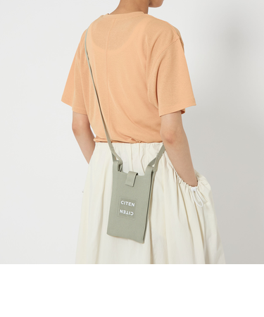 ＜CITEN＞CITENニットクリアロゴミニショルダーバッグ