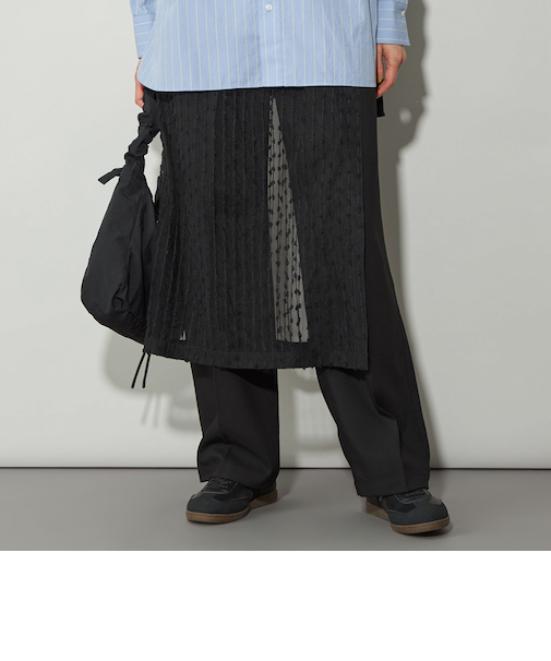 ＜CITEN＞レースレイヤードスカート