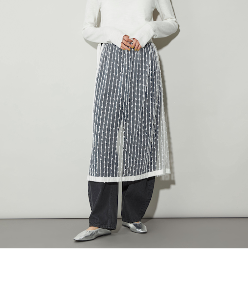 ＜CITEN＞レースレイヤードスカート