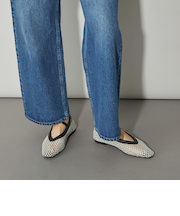 ＜CITEN＞メッシュコンビフラットシューズ