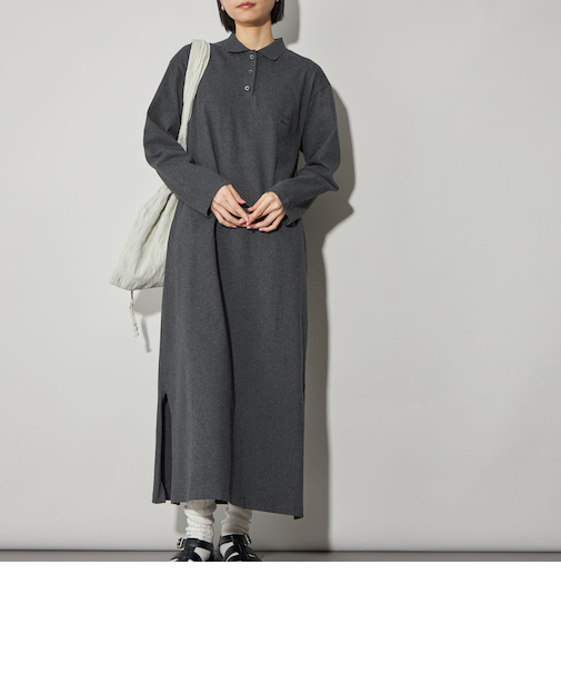 <CITEN>ポロエリロングワンピース