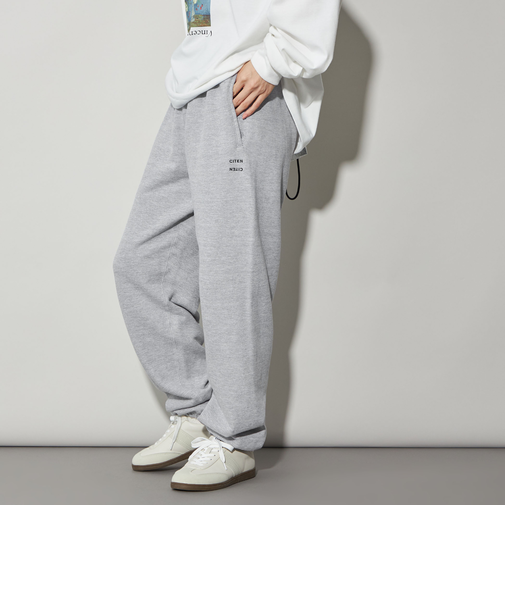 ＜CITEN＞CITENロゴスウェットパンツGRY