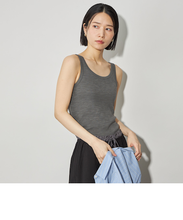 ＜CITEN＞スラブリブタンクトップ
