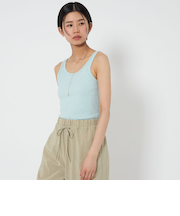 ＜CITEN＞スラブリブタンクトップ