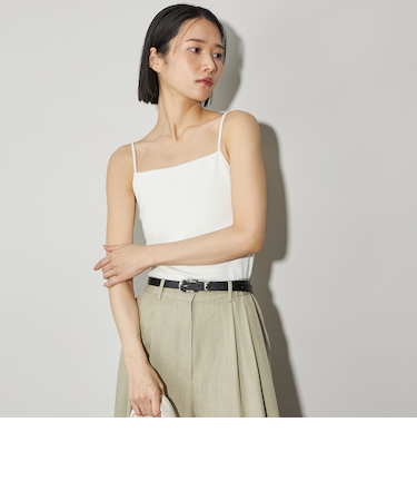 ＜CITEN＞スラブリブカップ付きキャミソール