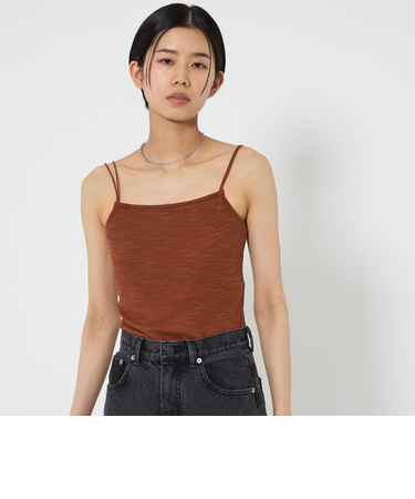 ＜CITEN＞スラブリブカップ付きキャミソール
