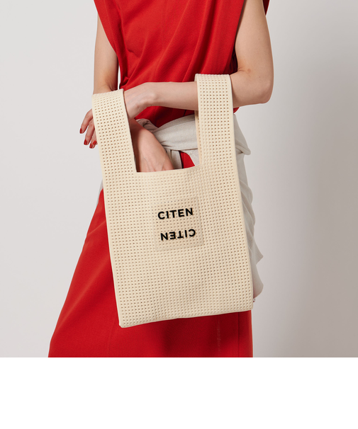 ＜CITEN＞CITENサマーニットクリアロゴショッパー