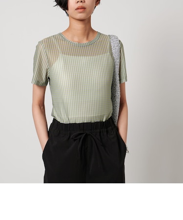 ＜CITEN＞ミニギンガムコンパクトT