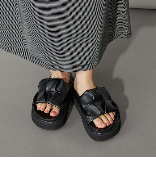 <CITEN>シャーリングフットベッドサンダル