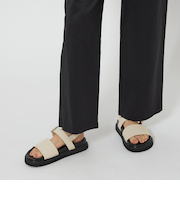 ＜CITEN＞ダブルベルトフットベッドサンダル