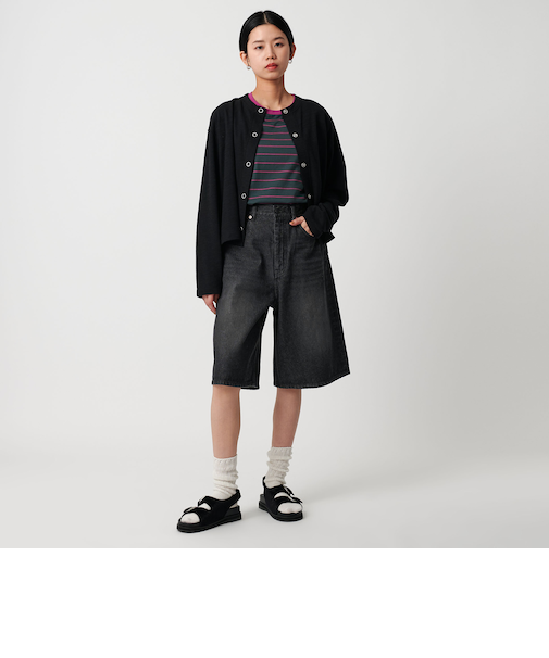 <CITEN>バギーデニムハーフパンツ