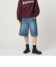 ＜CITEN＞バギーデニムハーフパンツ