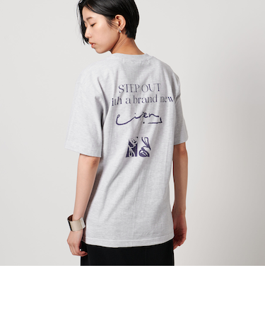 ＜pinmyself×CITEN＞グラフィックTシャツライトグレー