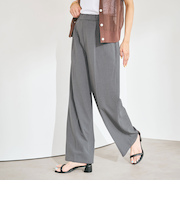 ＜at ease＞オルマイ ワイド パンツ -マシンウォッシャブル・ストレッチ・帯電防止-