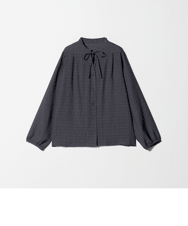 シャーリング リボンブラウス <A DAY IN THE LIFE>