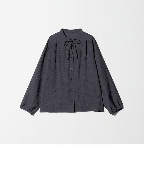 シャーリング リボンブラウス <A DAY IN THE LIFE>