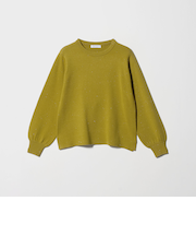 ラメ パフスリーブニット ‐ウォッシャブル‐＜A DAY IN THE LIFE＞