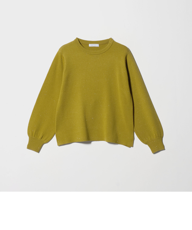 ラメ パフスリーブニット ‐ウォッシャブル‐＜A DAY IN THE LIFE＞