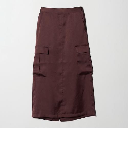 サテン カーゴスカート ‐ウォッシャブル‐<A DAY IN THE LIFE サテン カーゴスカート ‐ウォッシャブル‐<A DAY IN THE LIFE