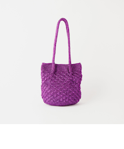 メタリックヤーン レーシー トートバッグ