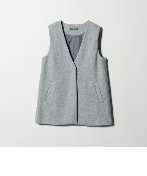 ニットメルトン ミドルジレ ＜A DAY IN THE LIFE＞