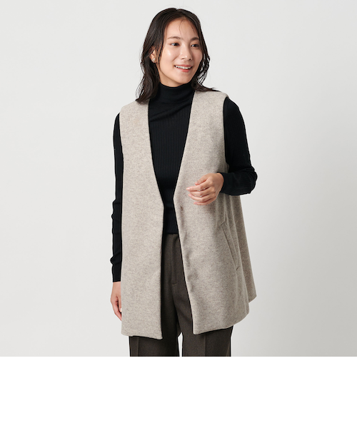 ビューティ＆ユース ユナイテッドアローズ メルトンメランジミドル丈コ ート BEAUTY&YOUTH UNITED ARROWS（ビューティーアンドユース