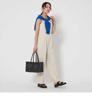 ［size SHORTあり］Softリネンライク オールインワン -マシンウォッシャブル・吸水速乾-