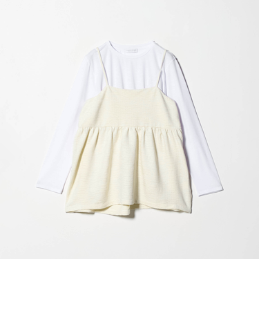 クリンクル ベロアキャミ＋Tシャツ ＜A DAY IN THE LIFE＞