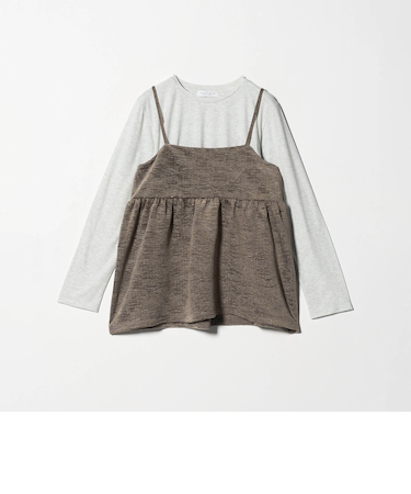 クリンクル ベロアキャミ＋Tシャツ ＜A DAY IN THE LIFE＞