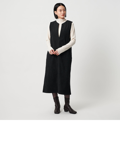 コーデュロイ キーネック ジャンパースカート  ＜A DAY IN THE LIFE＞