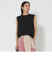 ショルダータック ノースリーブ プルオーバー カットソー