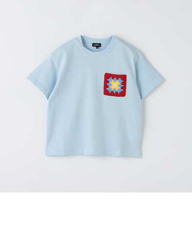 カギ針 ポケット Tシャツ / キッズ 100cm-160cm