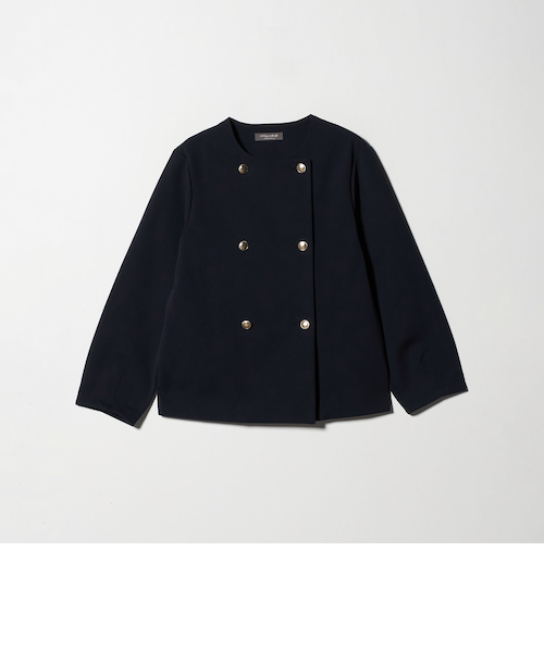 新品未使用タグ付き　ユナイテッドアローズ　ダブルフェイス ノーカラー コート UNITED ARROWS（ユナイテッドアローズ）の「ダブルフェイス ノー