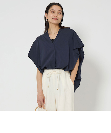 ショルダータック スキッパー ブラウス