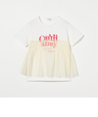 チュール ドッキング Tシャツ / キッズ  100cm-160cm