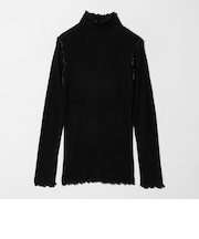 リブ ラメメロー ハイネックニット ＜A DAY IN THE LIFE＞