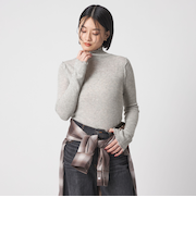 リブ ラメメロー ハイネックニット ＜A DAY IN THE LIFE＞