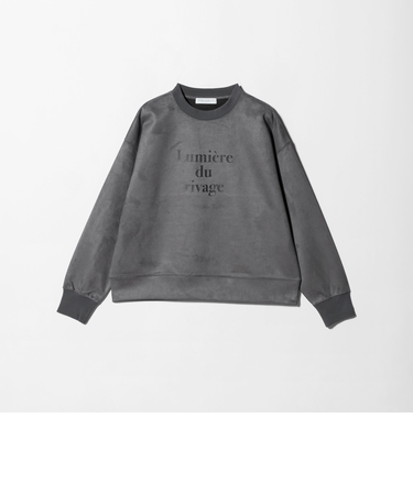 スエードライク プリントクルーネックT ＜A DAY IN THE LIFE＞