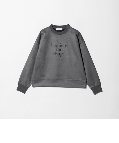 スエードライク プリントクルーネックT ＜A DAY IN THE LIFE＞