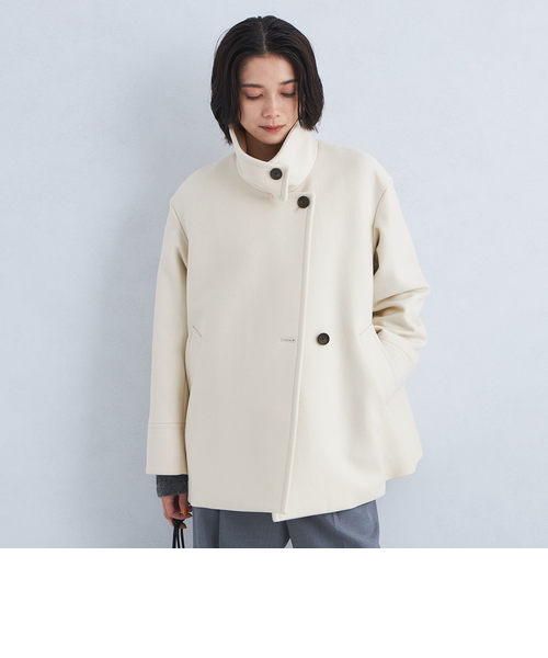 【セール】SENTDALE WOOL スタンドカラー ミドル コート　サイズ36 3600024F1362_m1_a015.jpg