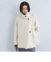 ［size SHORT/TALLあり］SENTDALE WOOL スタンドカラー ミドル コート